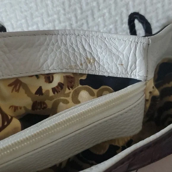 Brighton Erma Croc Embossed Trim Bag - Picture 7 of 9